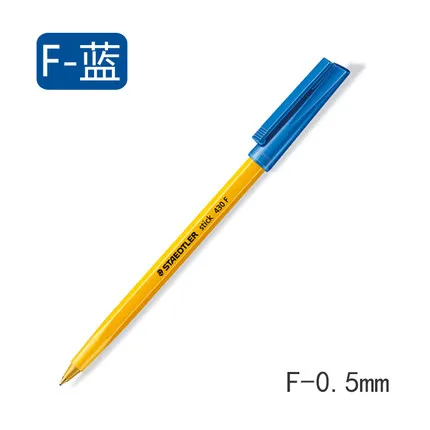 Германия Staedtler 430F& 430 M Armor Warrior шариковая ручка желтая ручка - Цвет: blue F