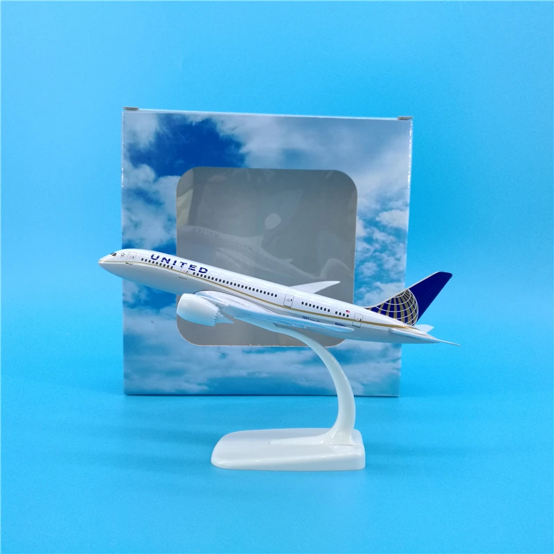 Модель самолета 20 см B787 американский Боинг 787 металлическая авиационная модель с