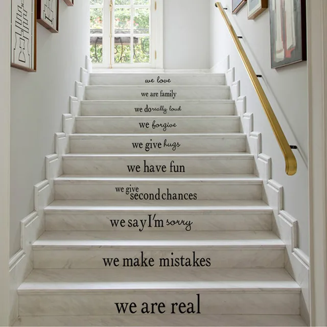 High Quality Modern Creative DIY Steps Sticker Removable Stair ... High Quality Modern Creative DIY Steps Sticker Removable Stair ...