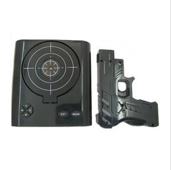GUN ALARM CLOCK Pistol Shooting Infrared Shooting Alarm Clock / Hot