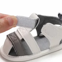0-18Months Newborn Baby Boy Shoes Spring Autumn Gray White Patchwork Baby Boy Soft Sole Shoes Infant Baby Sandals Dropshipping 6