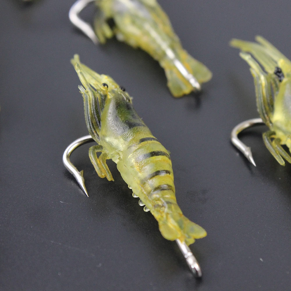 50/100/200 pcs 4.5cm 1.4g Aritficial Fishing Lures Shrimp Soft Lures