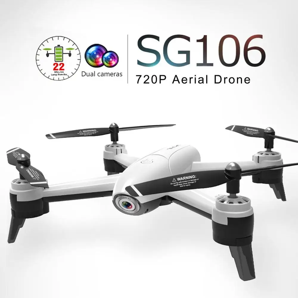 

SG106 RC Drone Toys With 720/1080P/4k HD Dual 2.4G FPV WiFi Wide-angle camera Gravity Sensing Real-Time Transmission Quadcopter