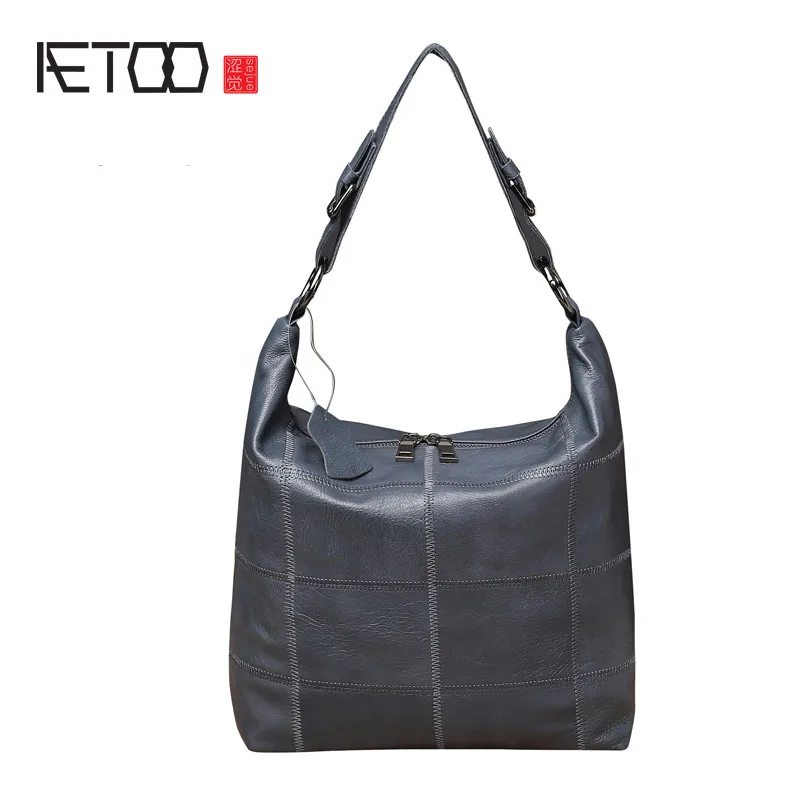 

EUMOAN New ladies bag first layer cowhide female oblique bag leather handbag shoulder bag female