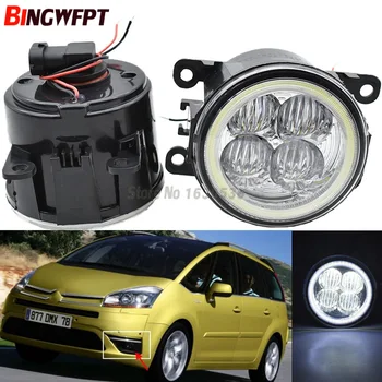 

2x Super Bright Angel Eyes White Blue Led Fog Lamps fog light For Citroen C4 Grand Picasso 2006-2013