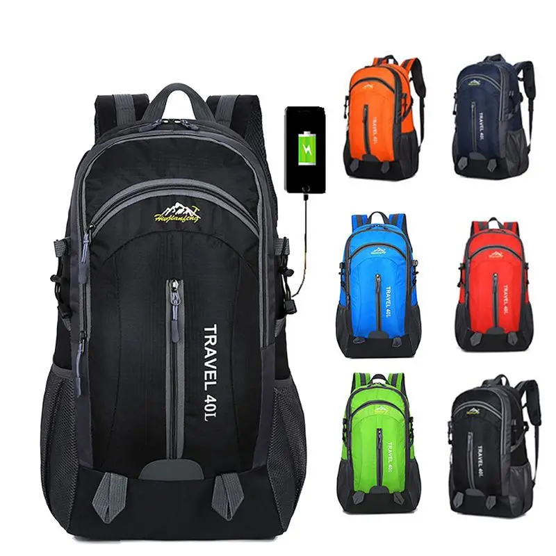 

Travel Hiking Backpack USB Charging Outdoor Sports Camping Daypack Rucksack Bag