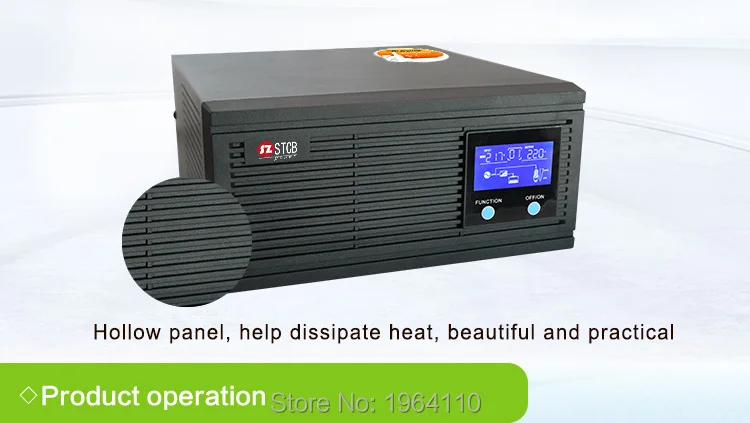 Power Inverter Home Inverter System 85-275VAC Input 110V220V230V240VAC Pure Sine Wave Output with 12V24V Battery-F3