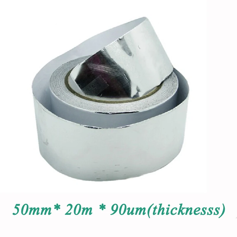width 50mm*20m*0.09mm thickness Aluminum Foil Heat tape Temporary
