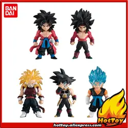 100% Оригинальные BANDAI ADVERGE Игрушка Рисунок-набор из 5 шт. Goku Bardock Vegetto Cumber (злой Saiyan) от "супер Dragon Ball-Z герои"