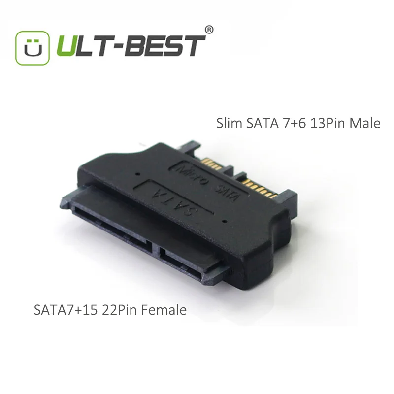 Адаптер SATA ult best адаптер 7 + 15 22P мама тонкий 6 13P внешний черный|adapter sata|slim satasata adapter |