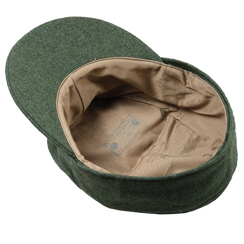 WWII WW2 German WH Officer M43 Panzer Wool Field Cap Army Shop-SIZE M