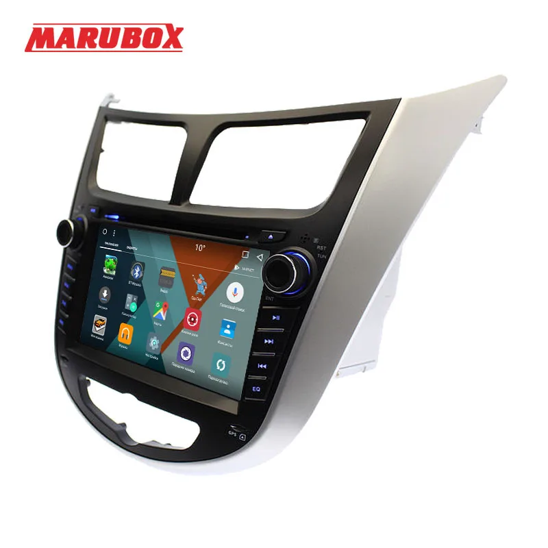 Marubox 7A300MT8,Штатное головное устройство для Hyundai Solaris 2013+ на ОС Android 8.1,IPS 7",DVD,восьмиядерный процессор,Обновление по воздуху,оперативная 2Гб,встроенная 32Гб,русифицированный интерфейс REDMOD