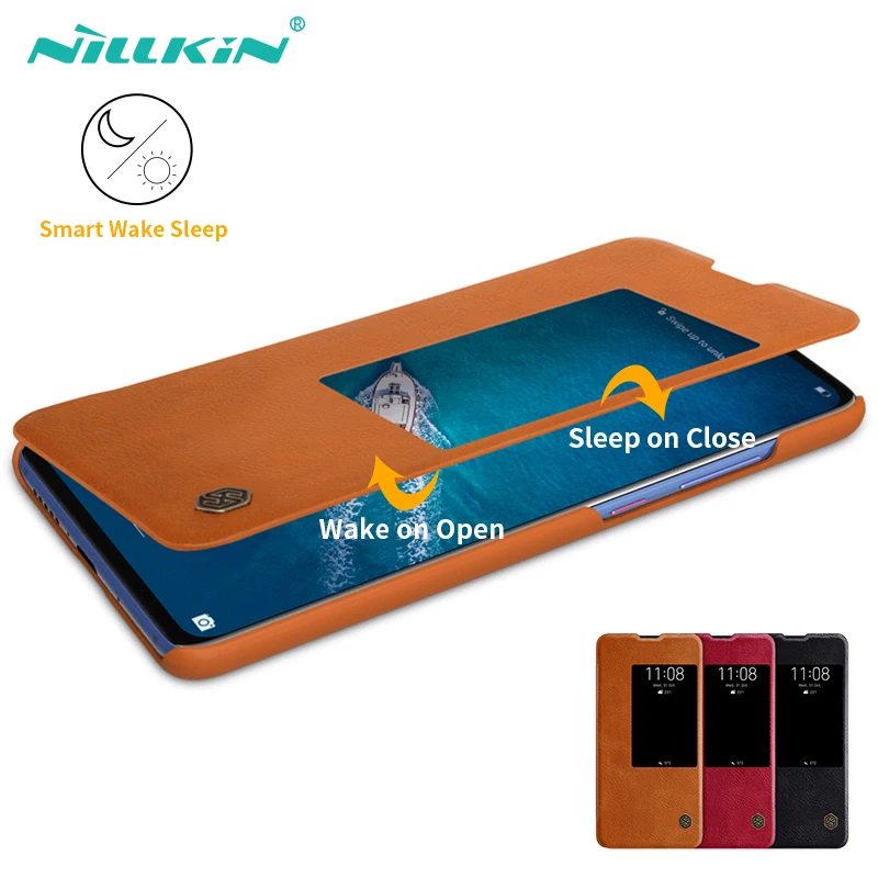 

NILLKIN for huawei mate 20 x Case cover 7.2'' Vintage Qin Flip Cover wallet PU leather PC back cover for huawei mate 20x case