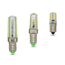 E14 Мини AC 220V Светодиодный силиконовый Светодиодная лампа-кукуруза 3W 5 ваттов 9 ваттов 12 ваттов белый светильник затемнения люстра заменить галогенные лампы 20-60 Вт