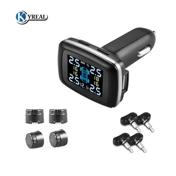 

Digital TPMS Tool Tire Pressure Sensors Smoke Power 12V Charger Car Alarm Alarme Universal Wireless Monitoring System Sensor