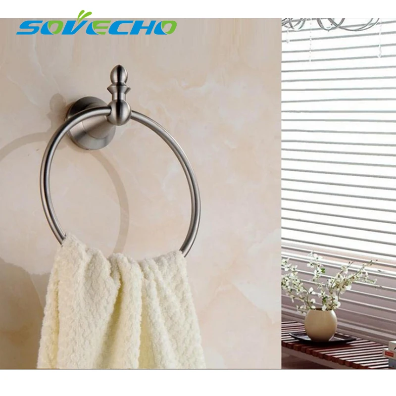 

Wall Mounted Stainless Steel Toilet Towel Ring Bath Towel Holder Bathroom AccessoriesBath Hardware