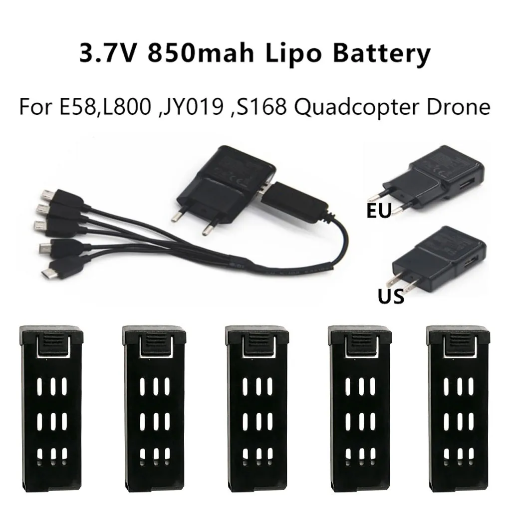 Радиоуправляемые игрушки часть обновления аккумулятор 3 7 v 850mah для Eachine E58 L800 JY019