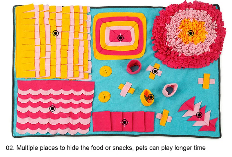 Игрушки для домашних собак, коврик-головоломка, Обучающие интерактивные игрушки для собак, кошек, моющийся, нюхающий, для обучения еде, коврик-одеяло