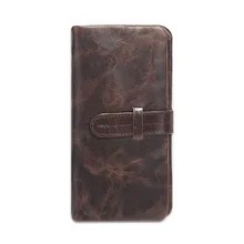 Натуральная кожа мужчины кошелек высокого качества теплые мужчины кошелек винтажные повседневные мужские сцепления держатель карты