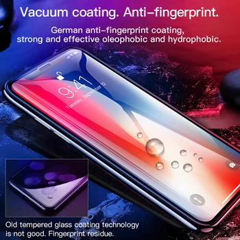 HOCO for Apple iPhone X XSMax XR Full HD Tempered Glass Film Screen Protector Protective glue 3D Full Cover Screen Protection 2