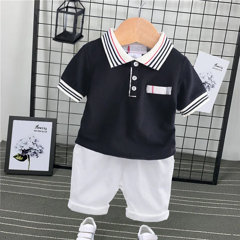 Детская одежда коллекция года, летняя одежда для маленьких мальчиков футболка+ шорты комплект из 2 предметов детская одежда спортивный костюм для мальчиков, комплекты одежды