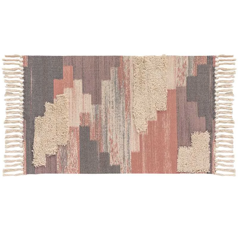 

Nordic Style Soft Tassel Carpets For Living Room Bedroom Soft Rugs Cotton Healthy Nature Home Carpet Floor Door Mat Area Rugs