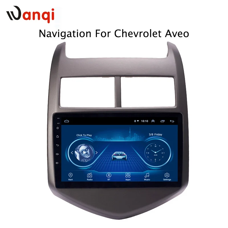 9 дюймов android 8,1 автомобильный dvd Мультимедиа gps навигационная система для Chevrolet Aveo/Sonic 2011-2013 Встроенная радио видеокамера BT Wifi