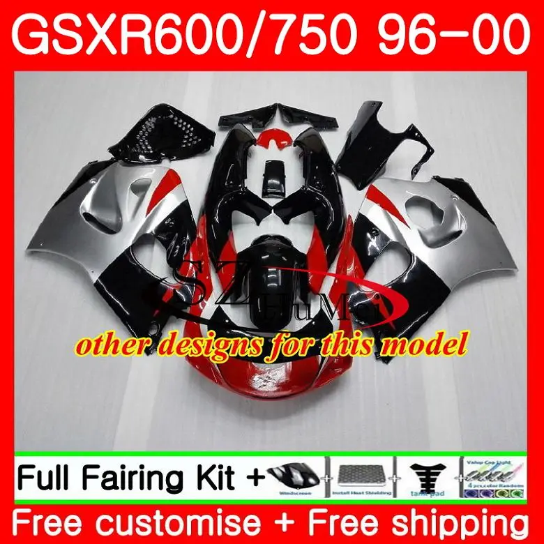 Корпус для SUZUKI GSX-R600 GSXR 600 750 SRAD pepephone 27SH18 GSXR750 96 97 98 99 00 GSXR600 1996 1997 1998 1999 2000 обтекатели