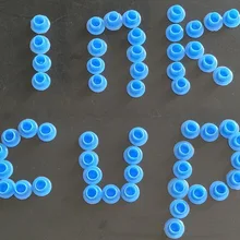 2000 шт пластик 6,7 мм Внутренний размер синий без держателя плоские базовые колпачки для тату-чернил чашки маленького размера