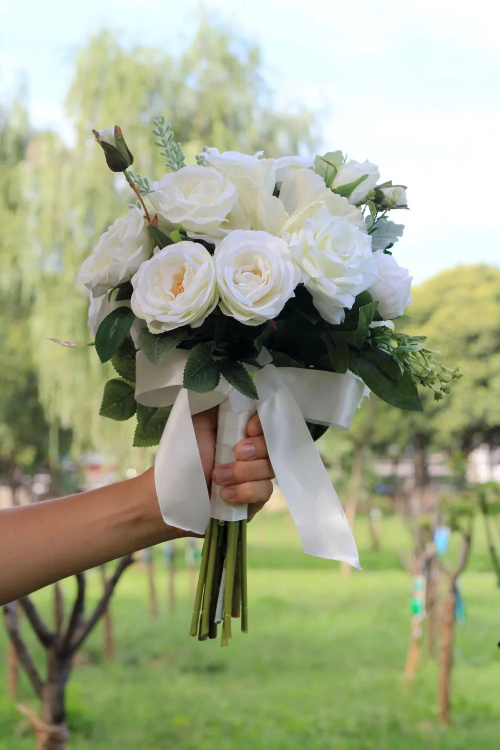 2018 Букеты Свадебные сочные Букеты Свадебные для невест женские Mariage искусственный Букеты Свадебные s розовыми цветами держатель поставки