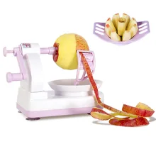 Кухонный Многофункциональный яблочный Овощечистка ручной резки яблока комплект из двух предметов фиолетовая кухонная техника пластиковая машина для фруктов