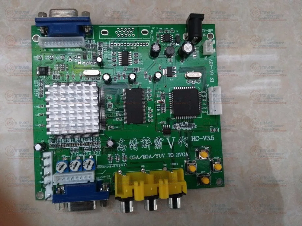 

CGA RBG TO VGA Converter PCB CGA TO VGA converting board one VGA output for Arcade game LCD monitor machine game cabinet parts