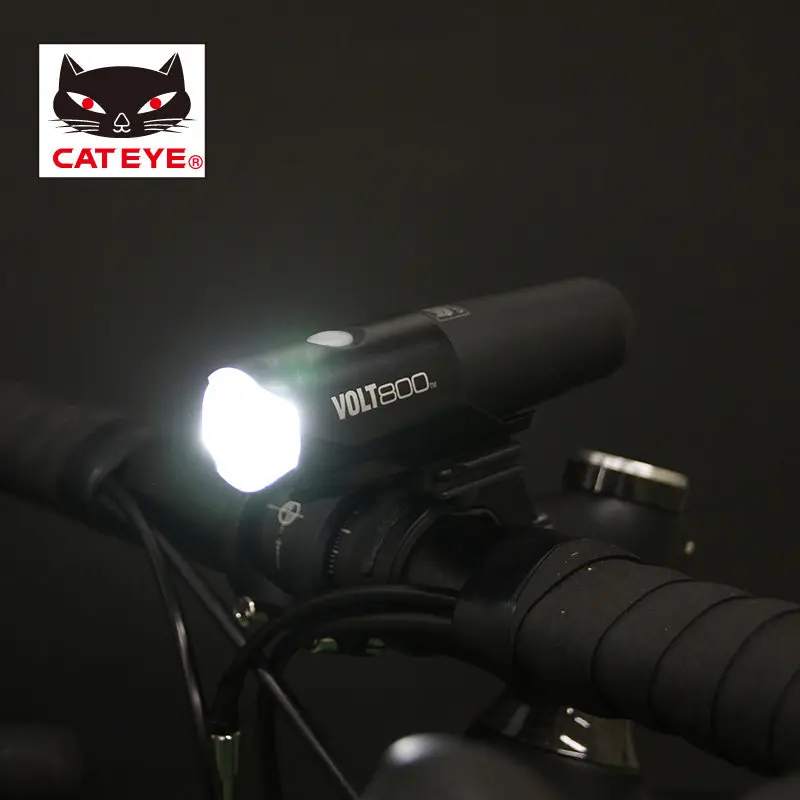 CATEYE велосипедная фара велосипедный руль передняя фара велосипедный фонарь USB Перезаряжаемый водонепроницаемый фонарь Аксессуары для велосипеда VOLT800