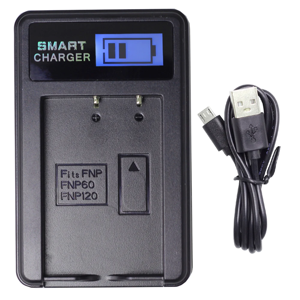 

Doscing FNP-60 FNP60 K5000 SLB-1137 SLB1137 LI-20B LI20B LCD USB Camera Battery Charger For FUJIFILM FinePix F410 FinePix F410