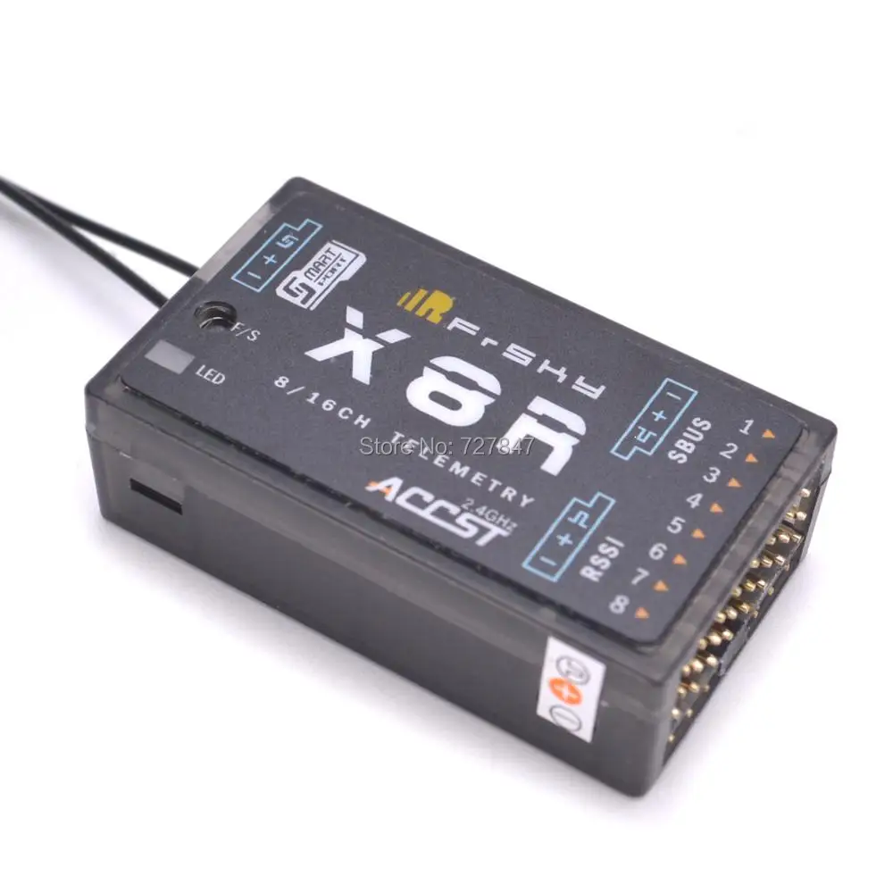 Оригинальный приемник FrSky ACCST X8R 8/16ch для XJT / Taranis X9D Plus Horus X12S SMARTPORT и SBUS|Детали
