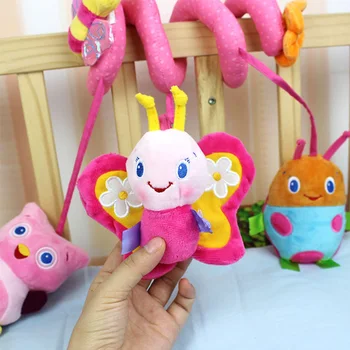

Baby Plush Bed Winding Toys with Music Hanging Bell Educational Toddler Toy Dolls For Children FJ88
