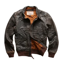 Прочитайте описание! Азиатский размер, воздушная сила, полёт А1, пилот, овечья кожа, куртка, высокое качество, Натуральная овечья кожа А1, куртка M6070