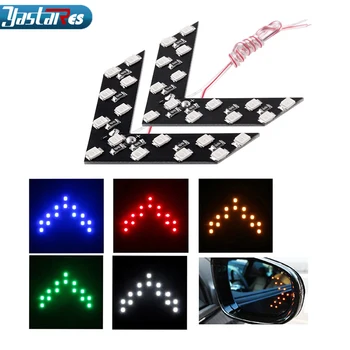 

Free Shipping Car styling 1PCS 14 SMD LED Arrow Panels Light Car Side Mirror Turn Signal/Indicator Light/Car led/ Parking