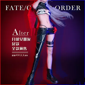 

Japanese Anime Hot Game Fate Fgo Jeanne d'Arc (Alter) Saber Cosplay Costume Moon girlfriend Pants+Top Sexy Girl Punk style