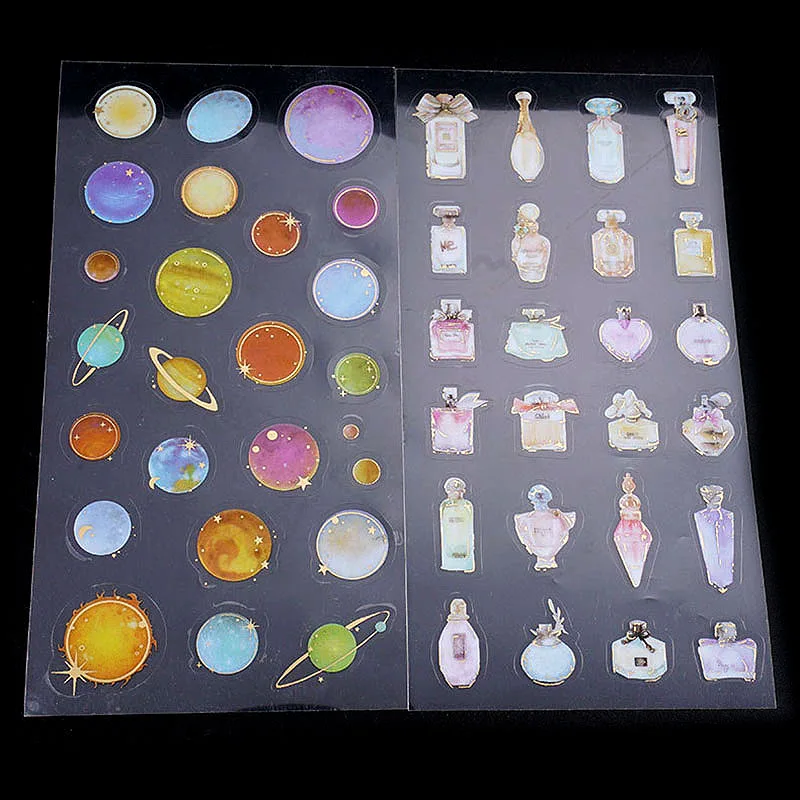 

5pc/lot Milky Way Star Perfume Bottle Style Transparent Material With Use Of Epoxy Mold Making Tool Filling For DIY Jewelry