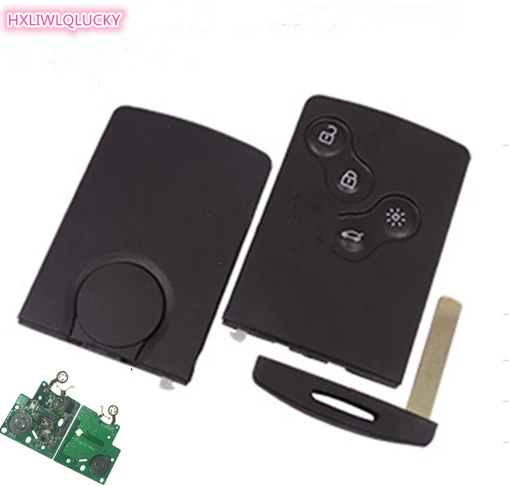 Beste HXLIWLQLUCKY 4 button keyless Remote smart key 433 mhz hitag AES 7953 chip voor renault Clio 4 sleutel na 2013 sleutel gratis verzending