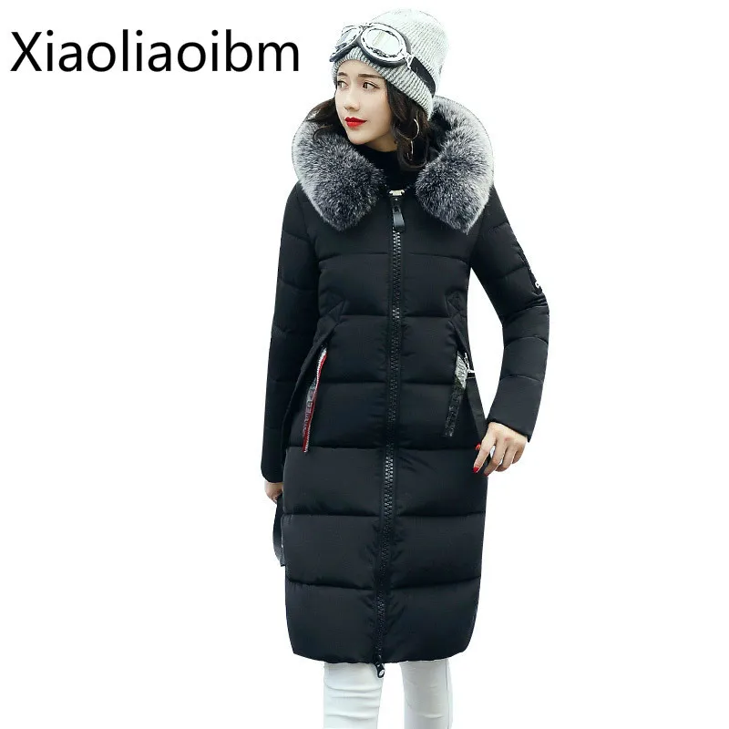 New Pattern Winter Faux Fur Collar Clothes Korean Cotton-padded Long Fund Heavy Seta Lead Thickening Cotton Jackets | Женская одежда