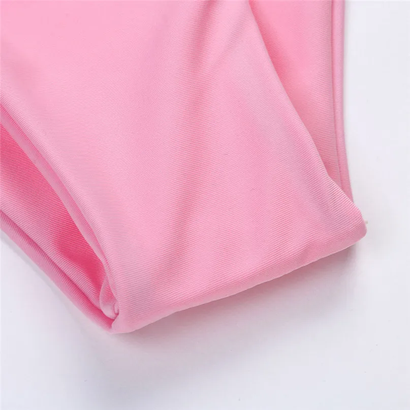 One-shoulder split bikini swimsuit (10)