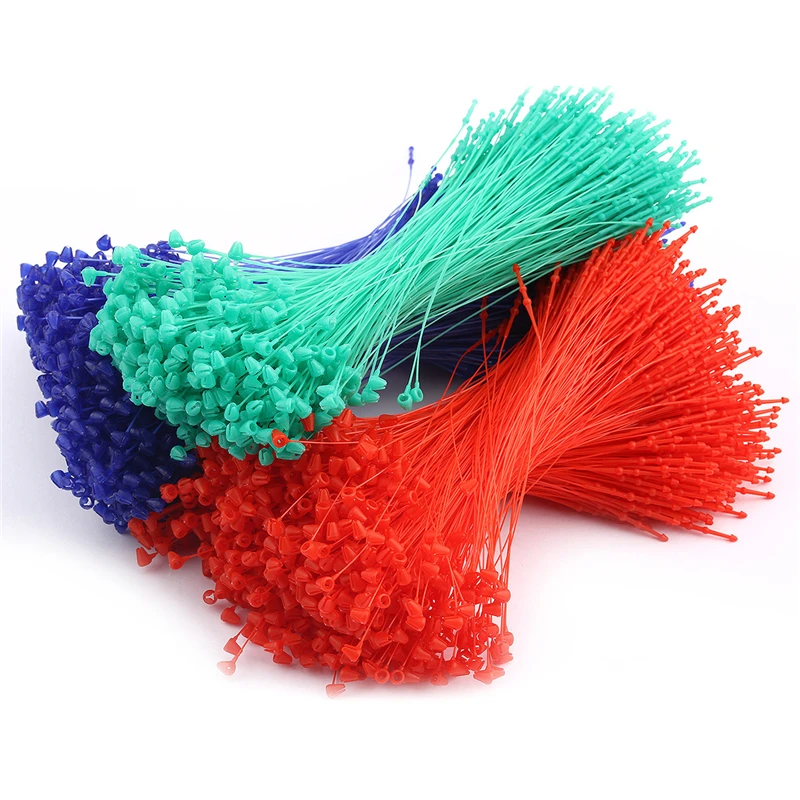 500 Pieces 5 inches Hang Tag Loop Garment Hang Tag Loop Lock Plastice