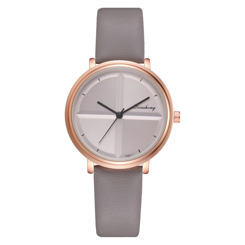 Лучший бренд, изысканные простые Стильные женские часы, маленькие Модные кварцевые женские часы, Прямая поставка, элегантные женские часы-браслет - Цвет: Серый