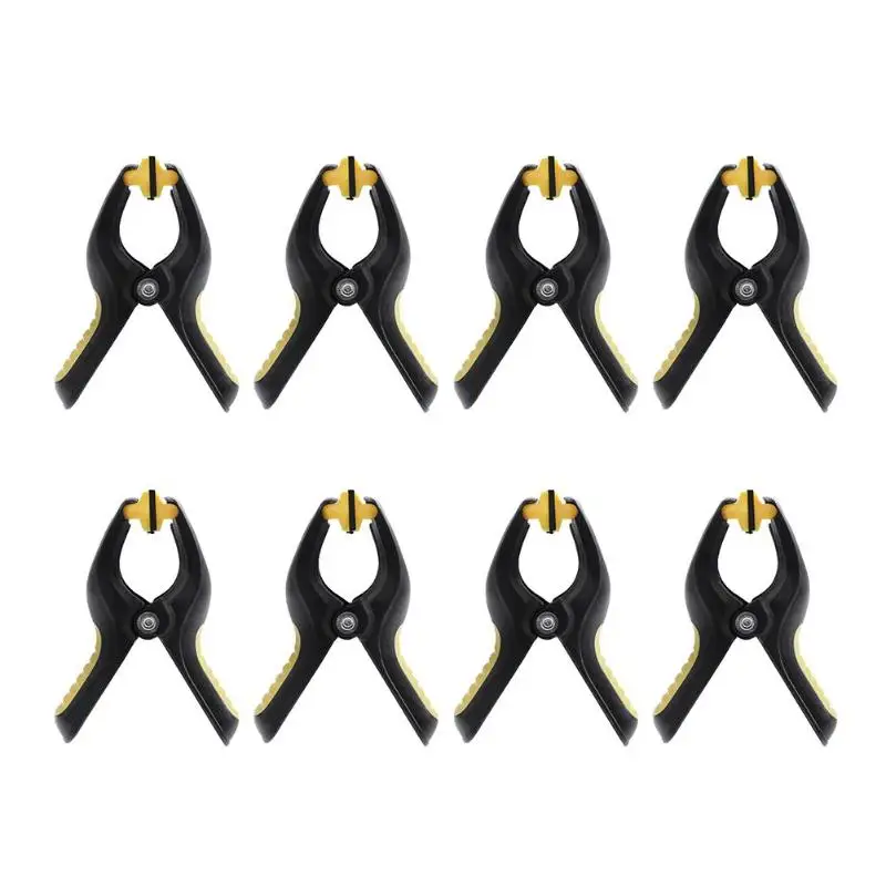 

8pcs 3inch Plastic Toggle Multifunctional Woodworking Clamp Photo Clip Plastic Nylon Toggle Spring Clamps for Photo Studio Shop