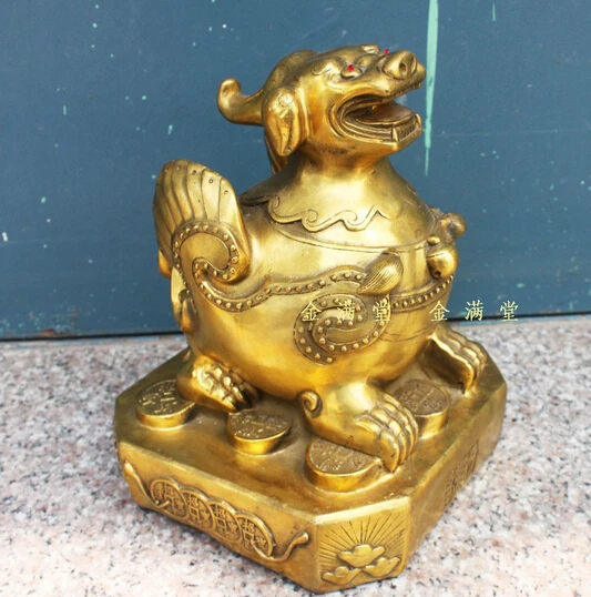 

B0601 510Bronze copper home decoration crafts decoration lucky brave fortune evil extra large Factory Copper Feng Shui statue
