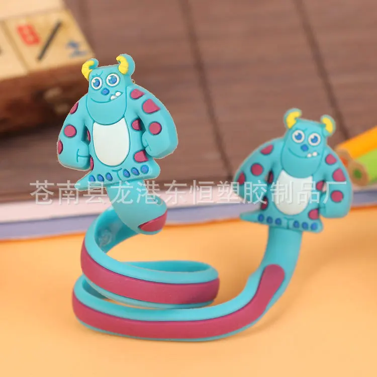 100 PCS/lotcute мультяшный наушник провода устройство для сматывания шнура Органайзер держатель для планшета MP3 MP4 ПК Электрический кабель намоточный инструмент для резьбы