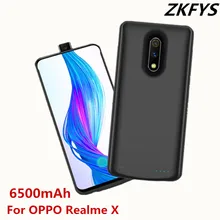 ZKFYS 6500mAh Portable Power Bank Power Case For OPPO Realme X High Quality External Battery Pack Backup Charger Case