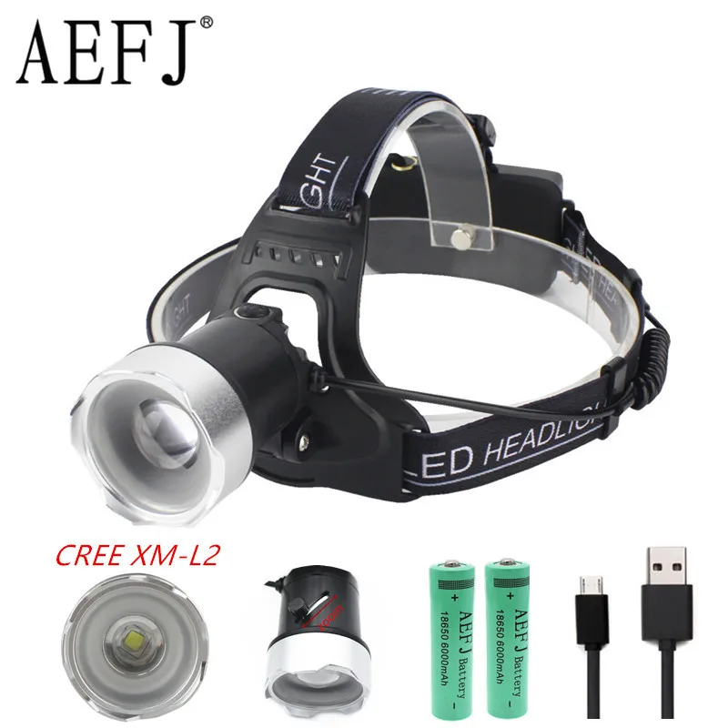 

10000LM LED L2 Zoom Headlamp 2-mode Light Sensor Waterproof Memory pattern Headlight Head Lamp lighting Light Flashlight Torch